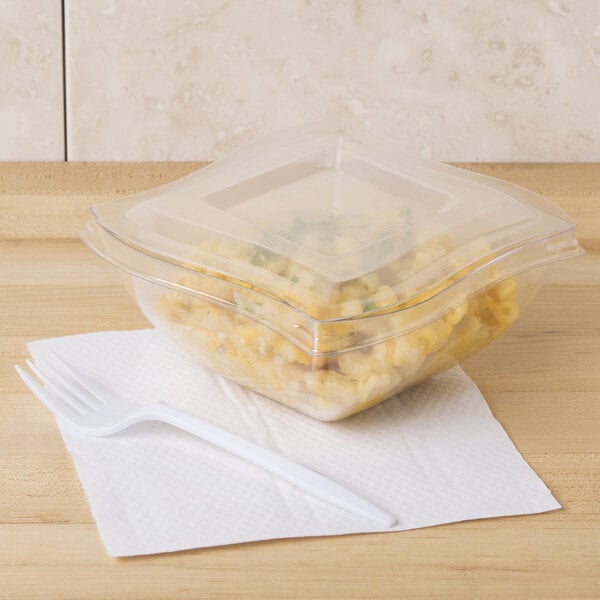 Fineline 116-L Wavetrends / Tiny Temptations Clear Lid for 16 oz. Wavetrends / Tiny Temptations Bowl - 100/Case