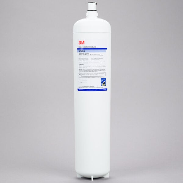 3M replacement cartridge for an ice machine water filtration system in a white box with blue and white text.