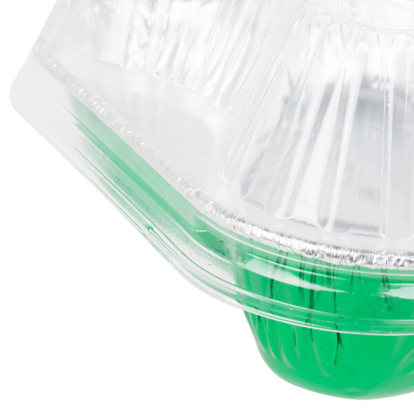 Durable Packaging Foil Christmas Tree Pan w/ Lid 10/Pack