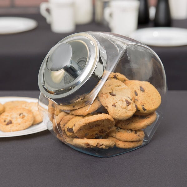 Airtight Glass Jar,Cookie Candy Penny Jar with Leak Proof Rubber