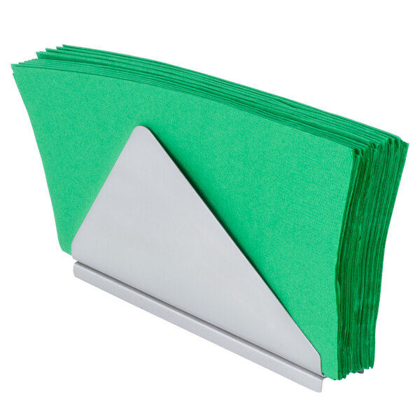Tablecraft 222 Stainless Steel Angled Napkin Holder