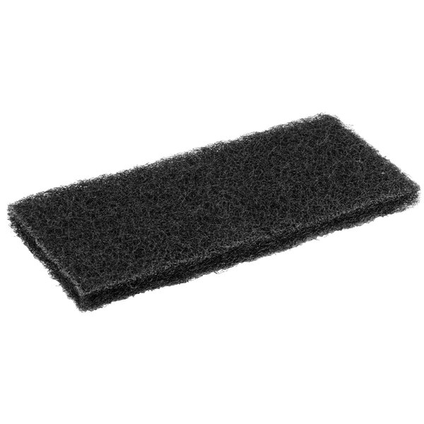 Scrubble by ACS 672 10" x 4 1/2" Heavy-Duty Black Multi-Purpose Scouring Pad   - 5/Pack