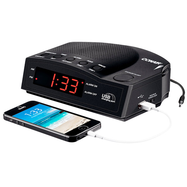 Conair WCR14 Alarm Clock Radio with USB Charging Port