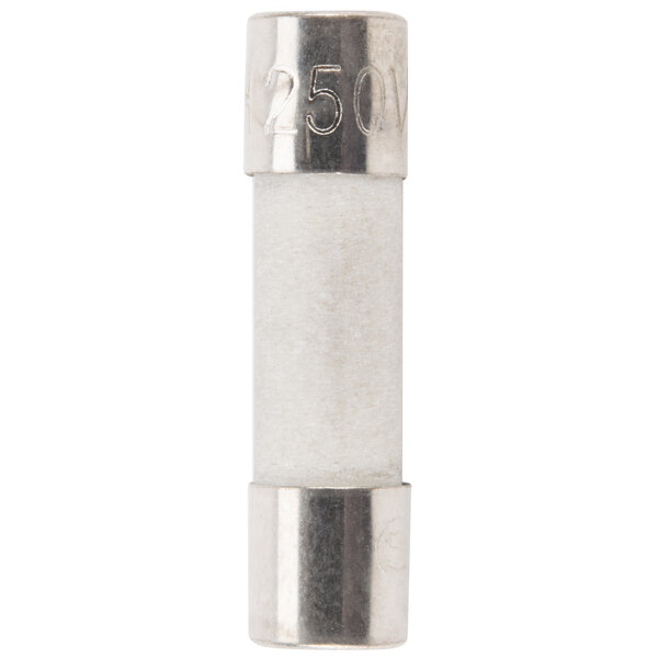 A close-up of a Solwave replacement fuse with a silver cap.