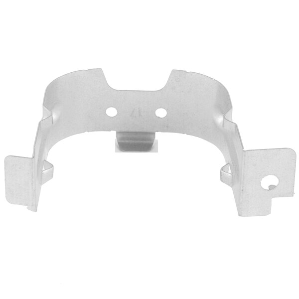 A Solwave capacitor bracket for a commercial microwave door handle.