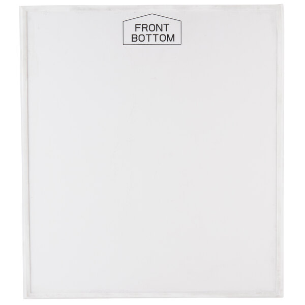 A white rectangular ceramic plate with a black label that reads "Solwave 180PA09"