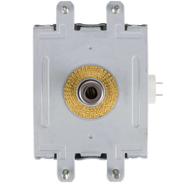 A Solwave magnetron with a gold metal circle in the center.