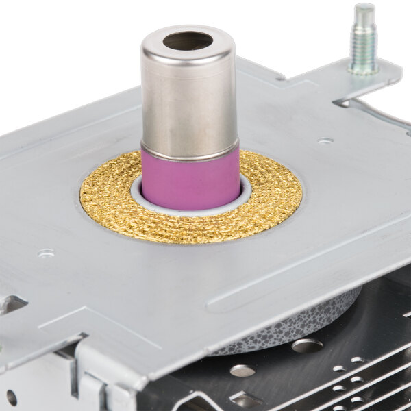 A Solwave magnetron with a metal cylinder inside.