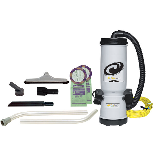 ProTeam 107345 MegaVac 10 Qt. Backpack Vacuum / Blower with Attachment Kit C