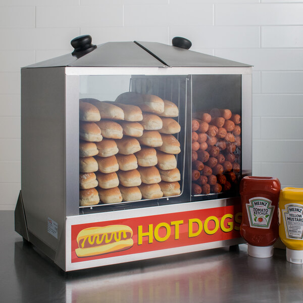 Commercial Hot Dog Steamer & Bun Warmer ETL Listed 