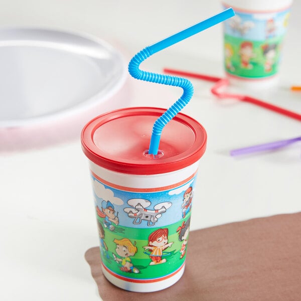 The Wiggles Clear Plastic Cup With Blue Lid And Yellow Straw 2011 Chugga Chugga