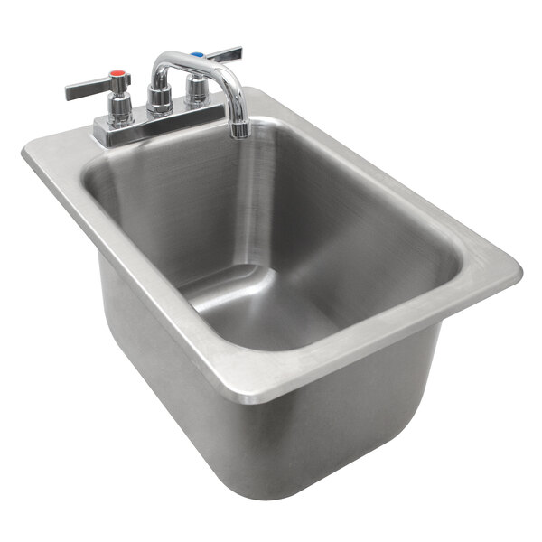 Advance Tabco DBS-1 One Compartment Stainless Steel Drop-In Bar Sink - 13" x 19"