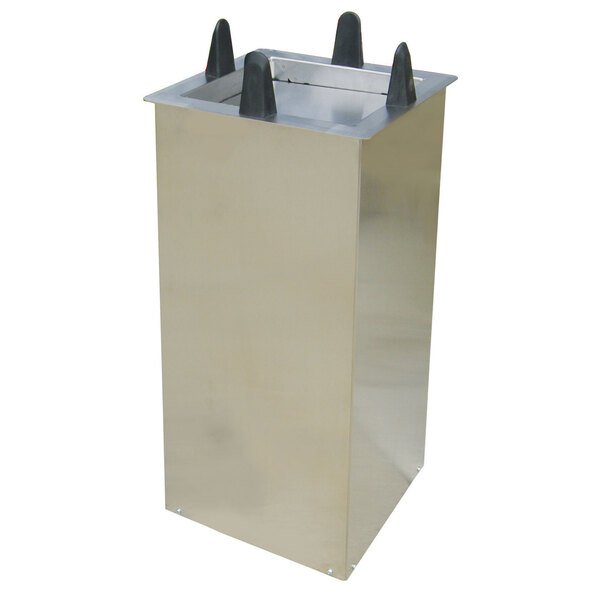 Lakeside S5009 Unheated Shielded Square Drop-In Dish Dispenser for 8 1/2" to 9 1/4" Dishes