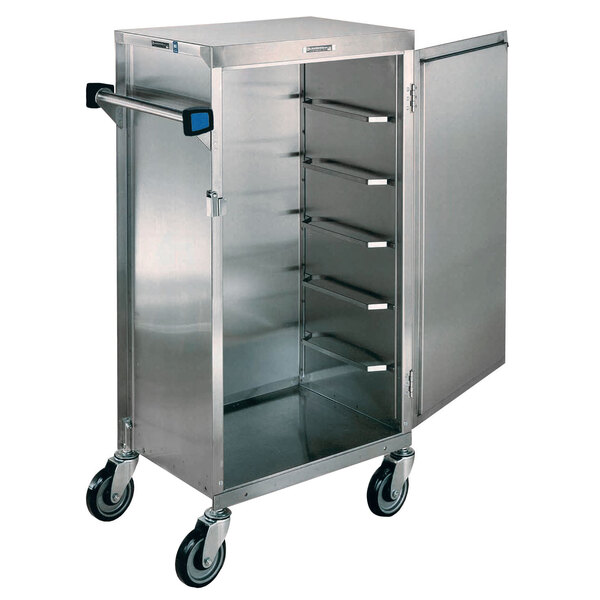 Lakeside 854 Stainless Steel Enclosed Tray Cart - 6 Tray Capacity