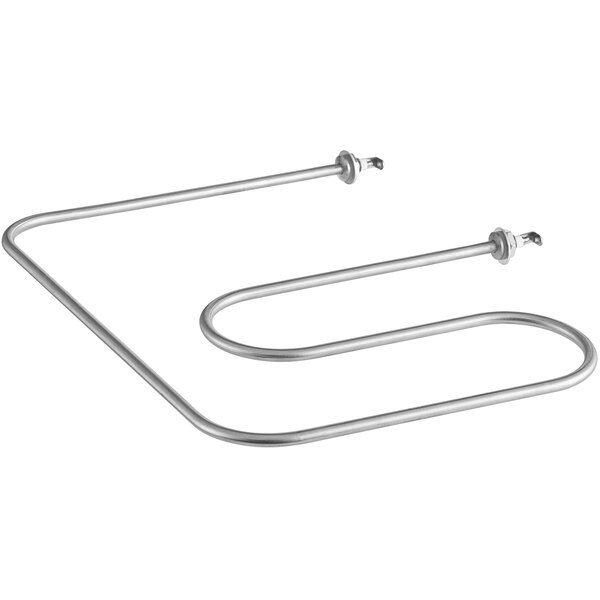 A stainless steel Avantco hot dog heating element with two handles.