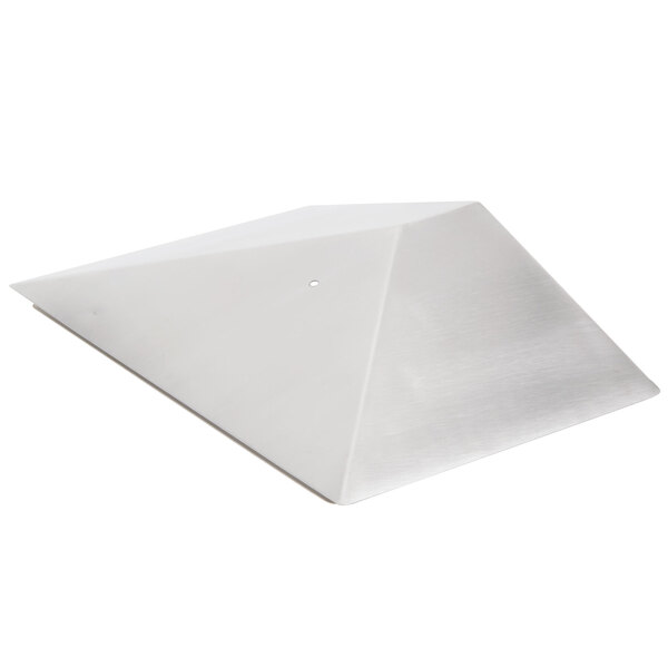 A white pyramid-shaped cover.