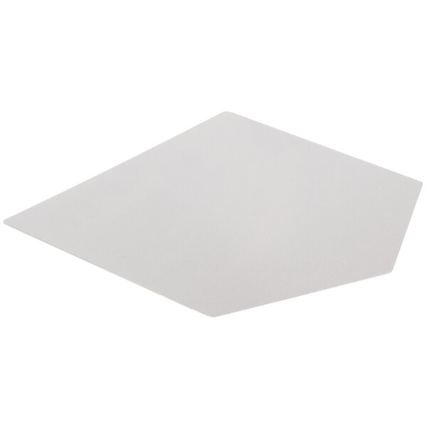 A white square Avantco separation plate.