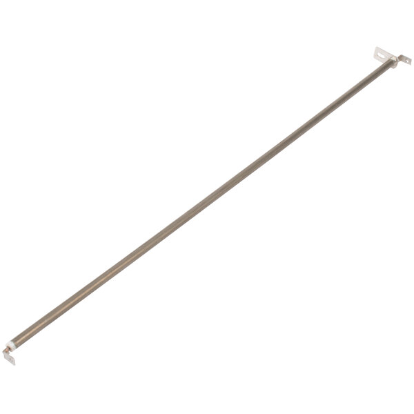 A long thin metal rod with metal corners.