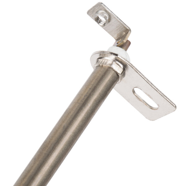 A stainless steel Avantco replacement heating rod with a silver and white screw.