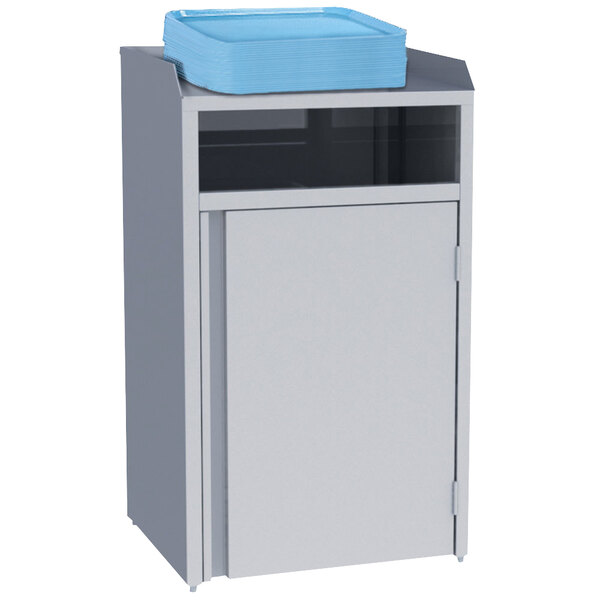 Lakeside 4310 Rectangular Stainless Steel Refuse Station with Front Access - 26 1/2" x 23 1/4" x 45 1/2"