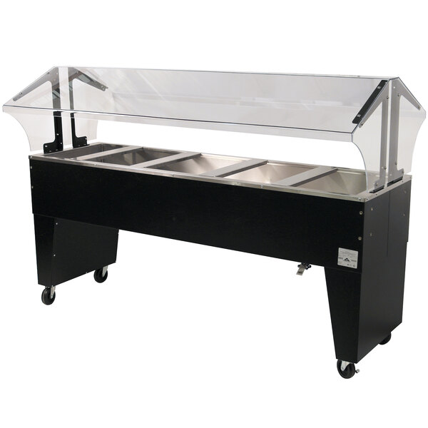 Advance Tabco B5-CPU-B Five Well Everyday Buffet Ice-Cooled Table with Open Base - Open Well