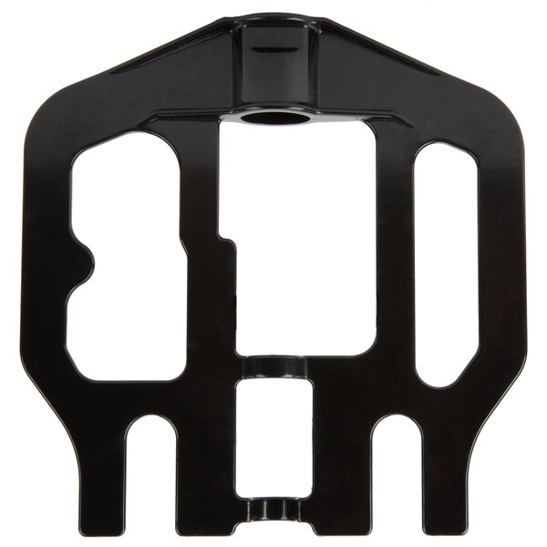 A black plastic Avantco paddle holder with holes.