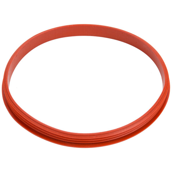 An orange rubber bowl gasket.