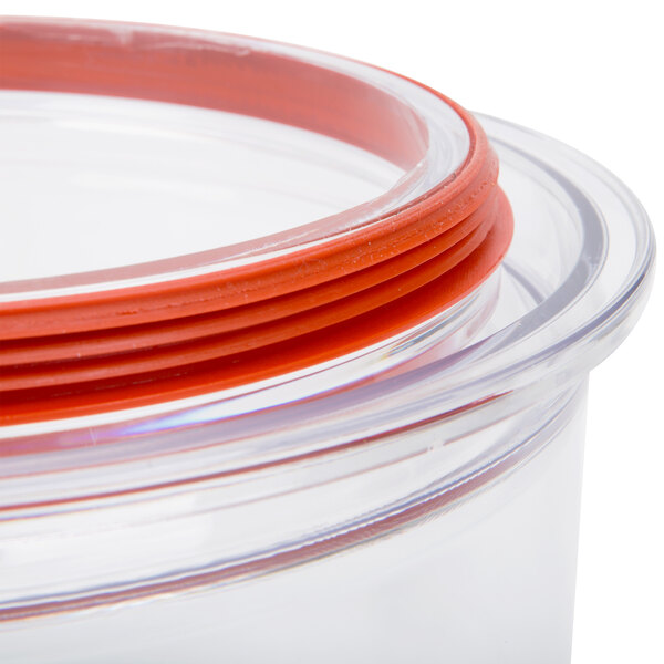 A close-up of an Avantco bowl gasket.