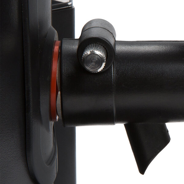 An Avantco black metal faucet gasket.