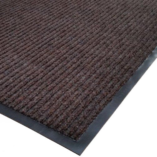 Cactus Mat 1485M-B46 4' x 6' Brown Needle Rib Carpet Mat - 3/8" Thick
