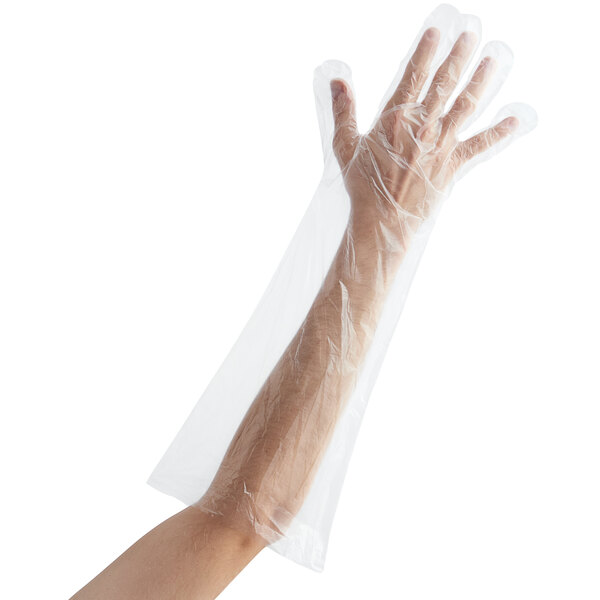 Elbow Length Disposable Gloves (100/Box) Shop Bulk Prices