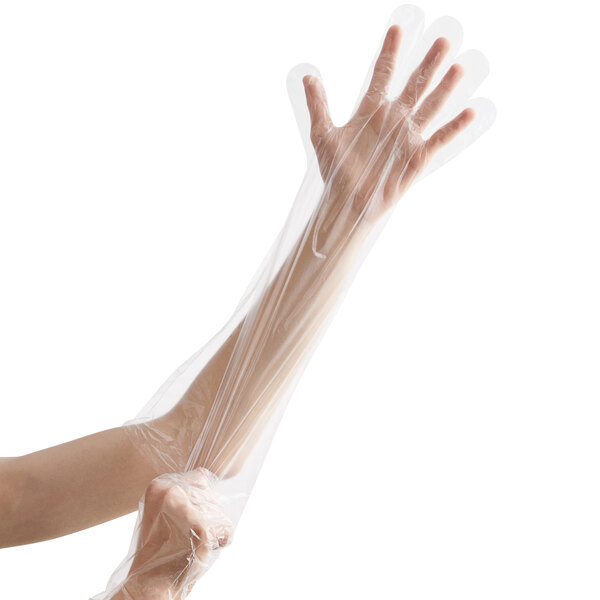 Elbow Length Disposable Gloves (100/Box) Shop Bulk Prices