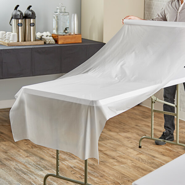 Creative Converting Clear Plastic Table Cover (100')