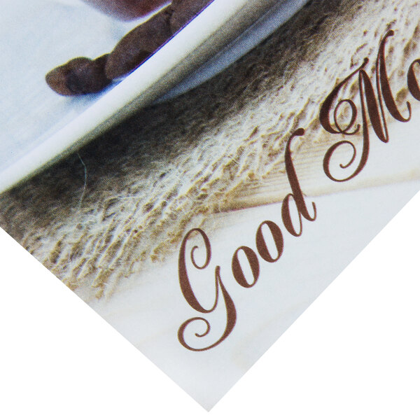 Hoffmaster 311118 10" x 14" Good Morning Paper Placemat 1000/Case