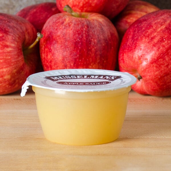 Musselman's Sweetened Applesauce 4 oz. Cups - 72/Case