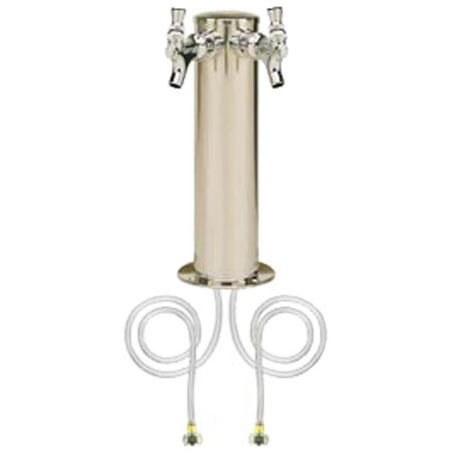 Micro Matic D4743DT Stainless Steel 2 Tap Tower - 3" Column
