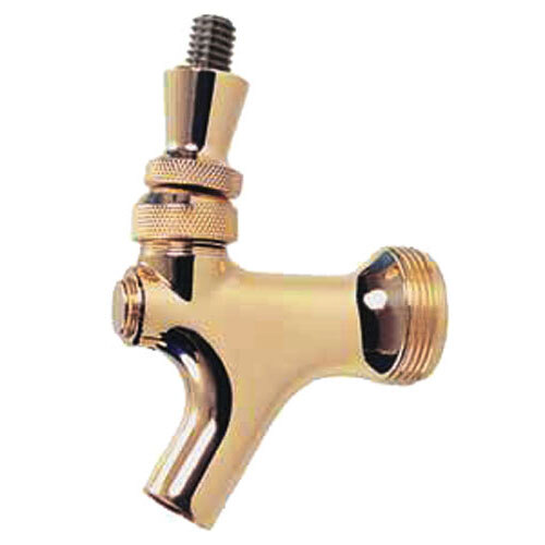 Micro Matic 4933BR Standard Brass Beer Faucet with Stainless Steel