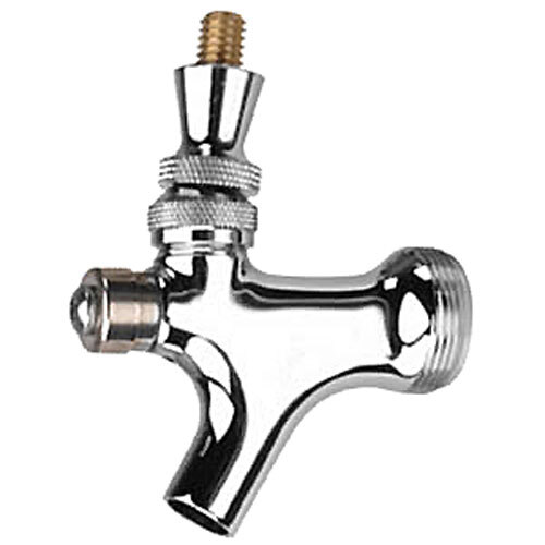 Micro Matic 4933KSC Self-Closing Standard Brass Beer Faucet with Brass Lever - Chrome Finish