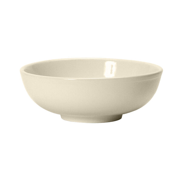 CAC REC-82 1.8 Qt. Ivory (American White) Rolled Edge China Pasta Bowl - 12/Case