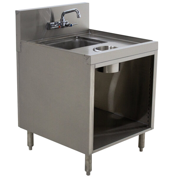 Advance Tabco PRWC-19-18 Prestige Series Stainless Steel Sink Cabinet with Waste Chute - 18" x 25"