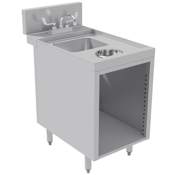 Advance Tabco PRWC-24-18 Prestige Series Stainless Steel Sink Cabinet with Waste Chute - 18" x 30"