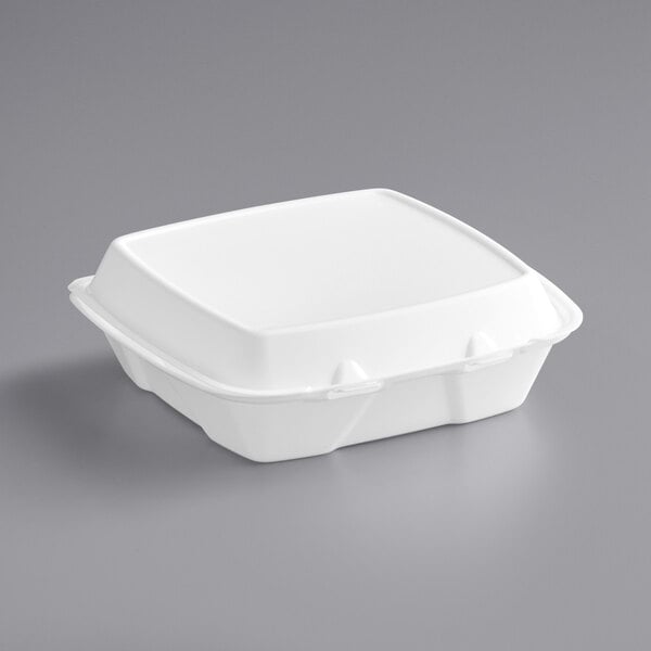 Dart Foam Hinged Lid Container - DCC90HTPF1R