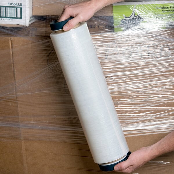 Cast Hand Stretch Wrap Biodegradable 18" x 1500' x 80 Ga 4 Rolls Per Case 