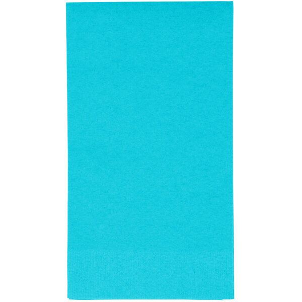 Creative Converting 951039 Bermuda Blue 3Ply Guest Towel / Buffet