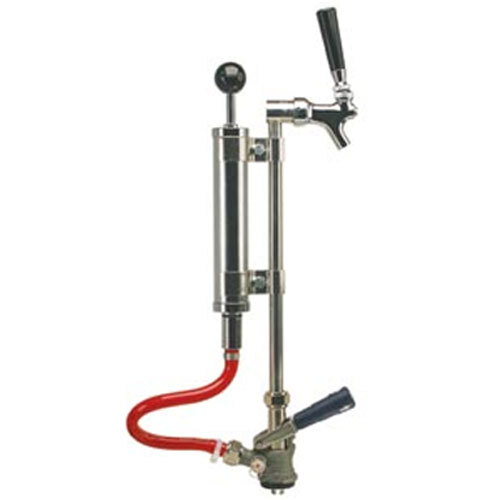 Micro Matic 7520J-9 8" Chrome Supreme Picnic Pump with Pressure Relief Valve and Chrome-Plated Faucet - "S" System