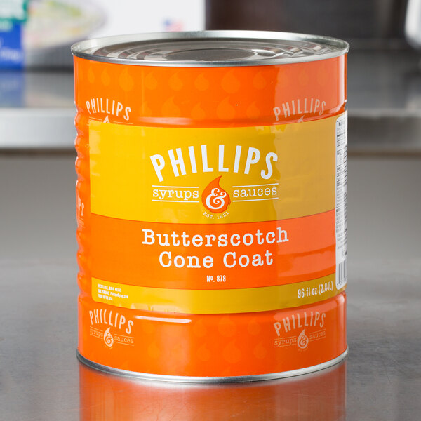 Phillips Butterscotch Ice Cream Shell Coating - #10 Can