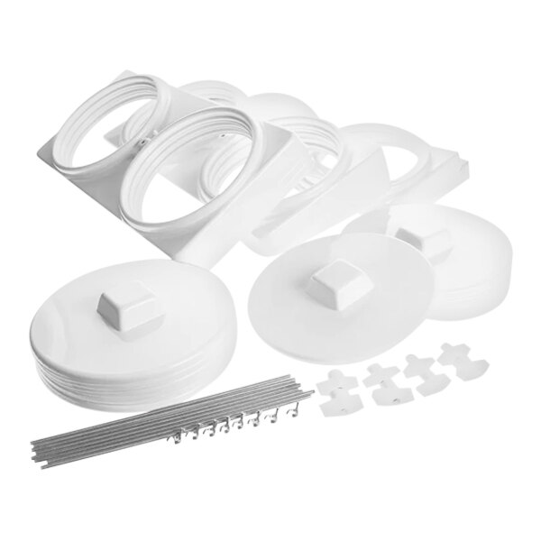 A Master-Bilt can holder assembly with white plastic parts.