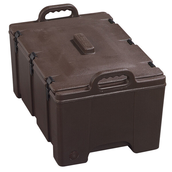 Carlisle PC180N01 Cateraide™ Brown Top Loading 8" Deep Insulated Food Pan Carrier