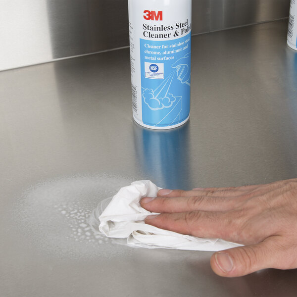3M 59158CC 10 oz. Aerosol Stainless Steel / Metal Cleaner and Polish ...