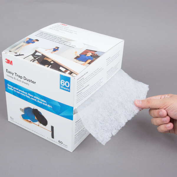 2 Rolls 3M Easy Trap Duster Sweep And Dust Sheets 5" x 6" x 125' 500 sheets 